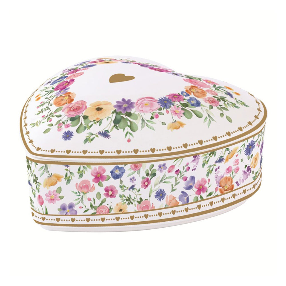 Portagioie in porcellana Ø 12 cm forma cuore in color box - Mon Amour - Easy Life