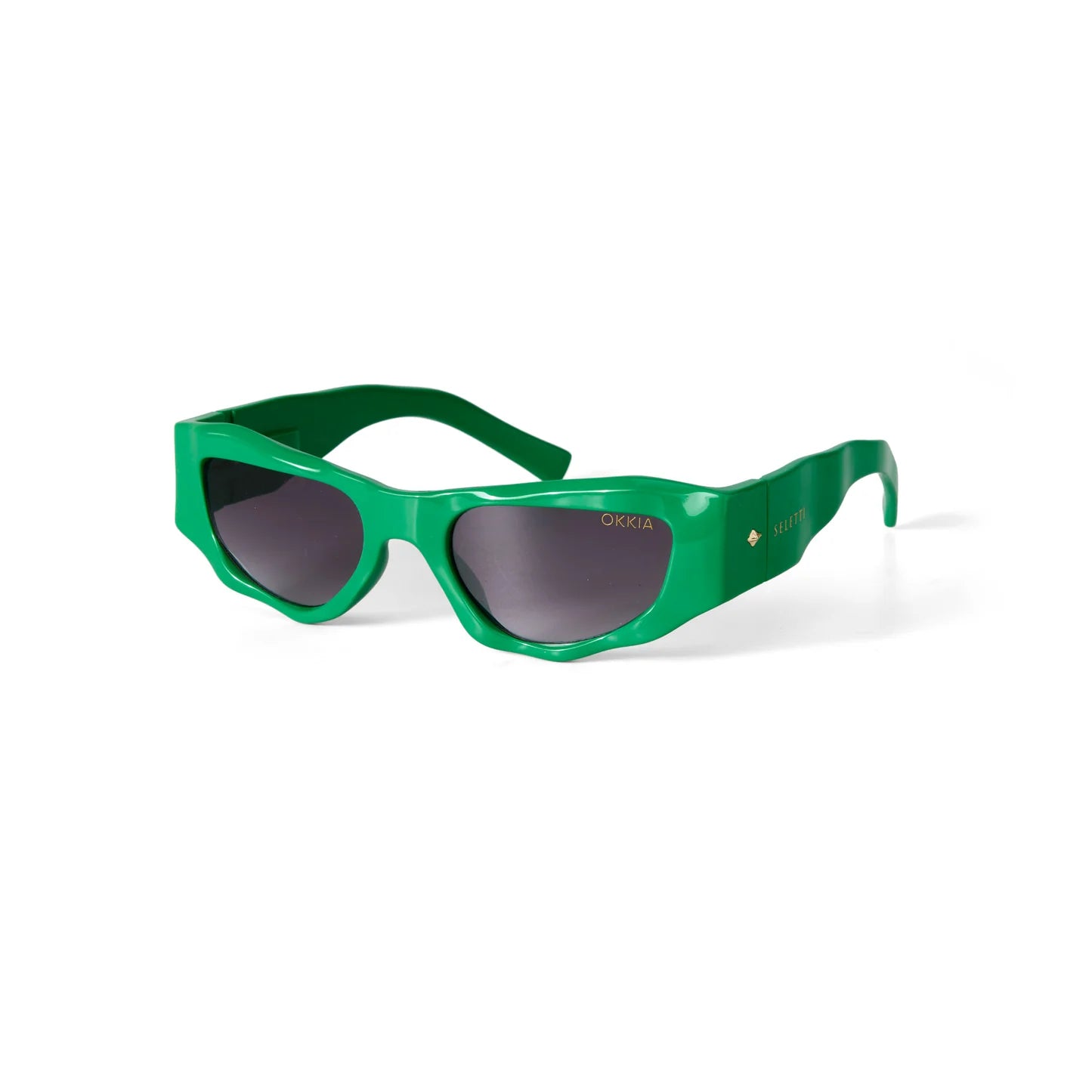Occhiali da sole Seletti x OKKIA Colorado verdi - Più Forty