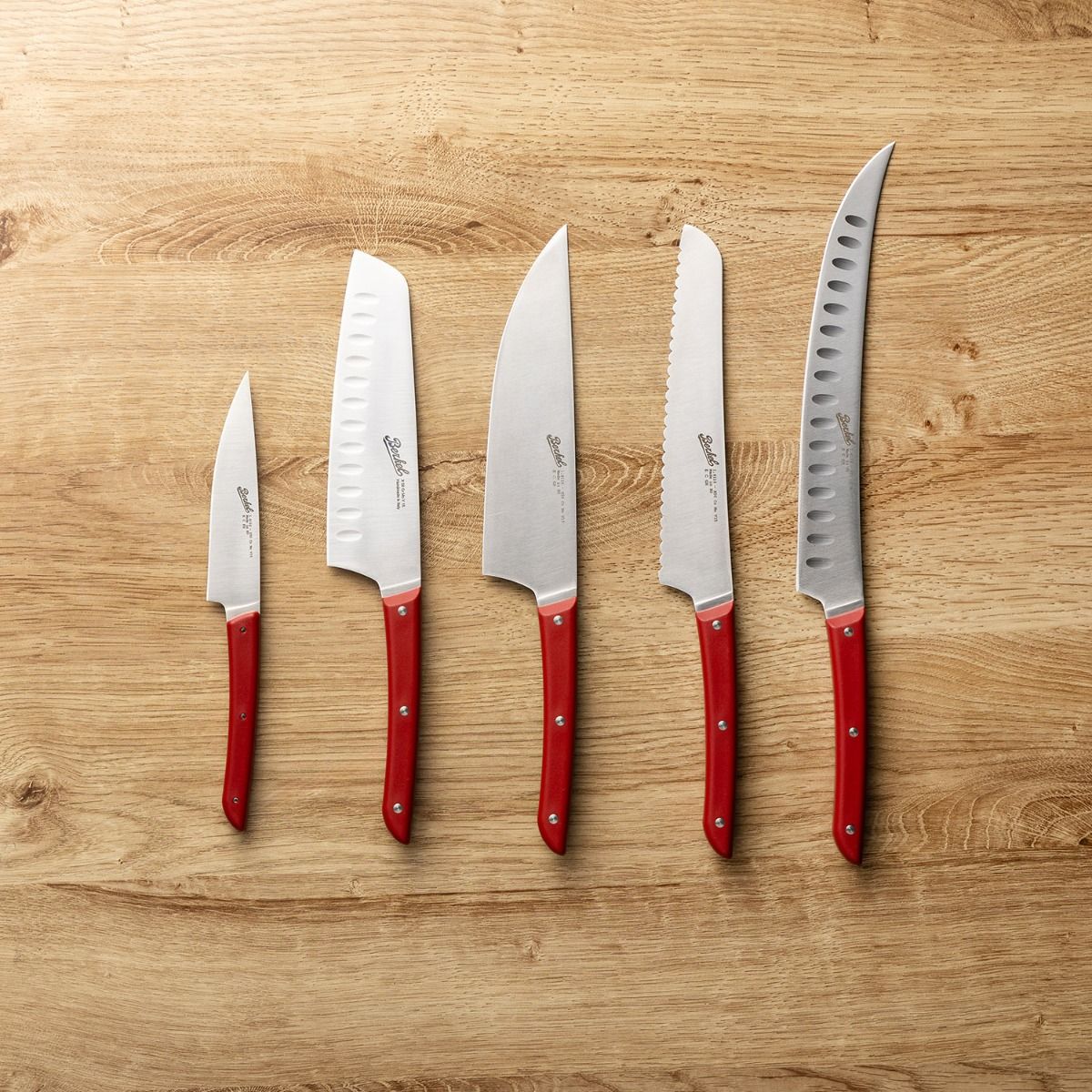 Coltello Santoku Colore Rosso 18 cm - Berkel