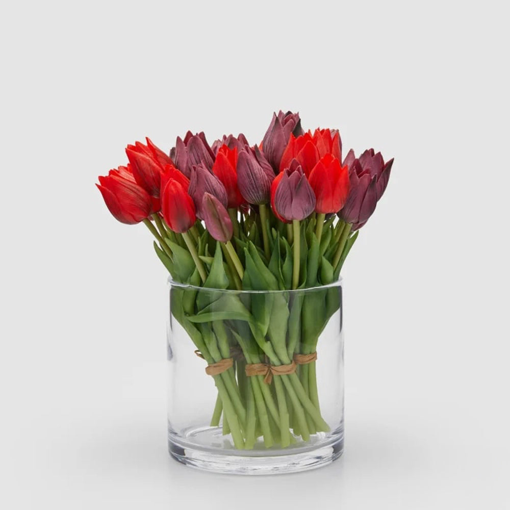 Bouquet di 5 Tulipani Olis Ass. H 26 Cm Lilac 1 Pz - EDG