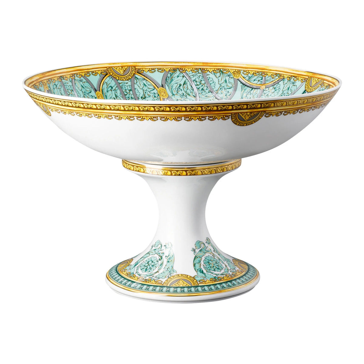 Coppa con piede Scala del Palazzo Verde cm. 35 - Rosenthal Versace