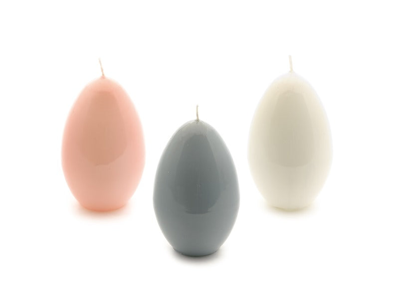 Candele colori assortiti uova Pasqua H.10cm Bruco