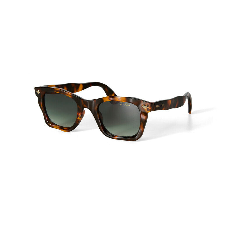 Occhiali da sole Seletti x OKKIA Dakota Havana con lenti verdi - Più Forty