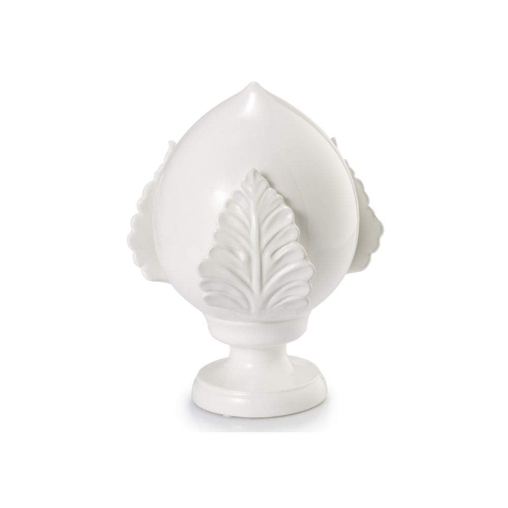 PUMO Bianco in Ceramica H.17x12cm POMO Portafortuna PUGLIESE COLORATO Palais Royal