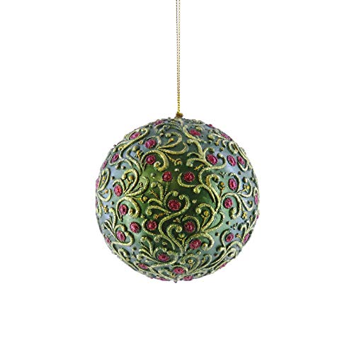 Decorazione Natalizia Pallina in Resina 10 cm Lamart