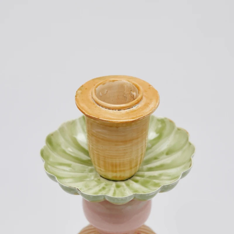 Portacandela Colormix H 37 Cm D 13 Cm Metallo Multicolor - EDG