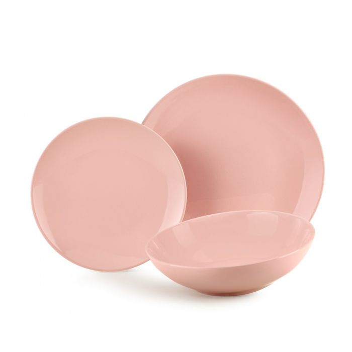 Servizio Tavola 18 Pz. Collezione Carioca Rosa - Fade