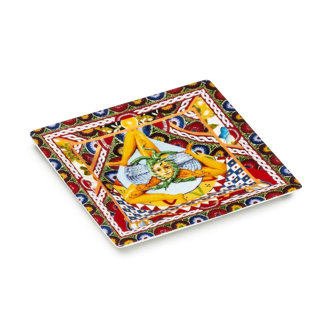 Piattino Quadrato Santa Rosalia 12cm 1036902 Palais Royal