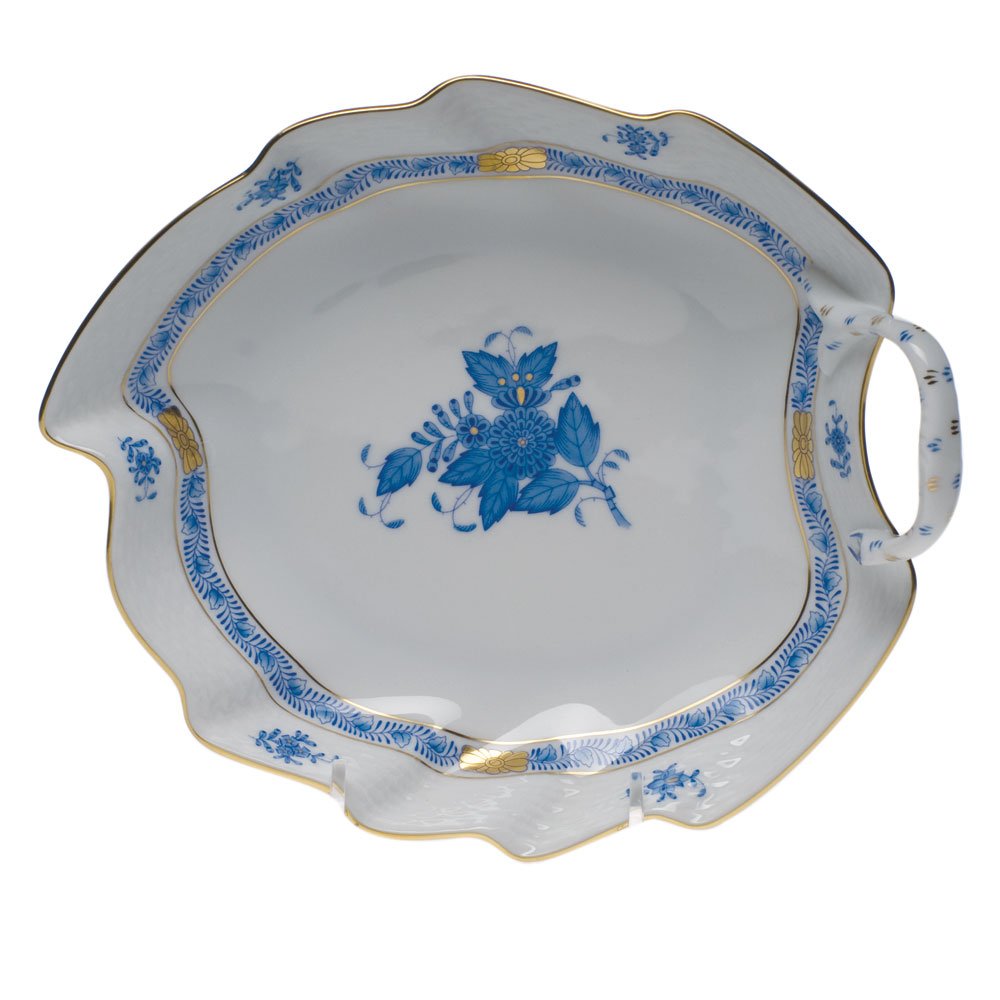 Piatto a Forma di Bouquet Cinese, Colore: Blu Herend