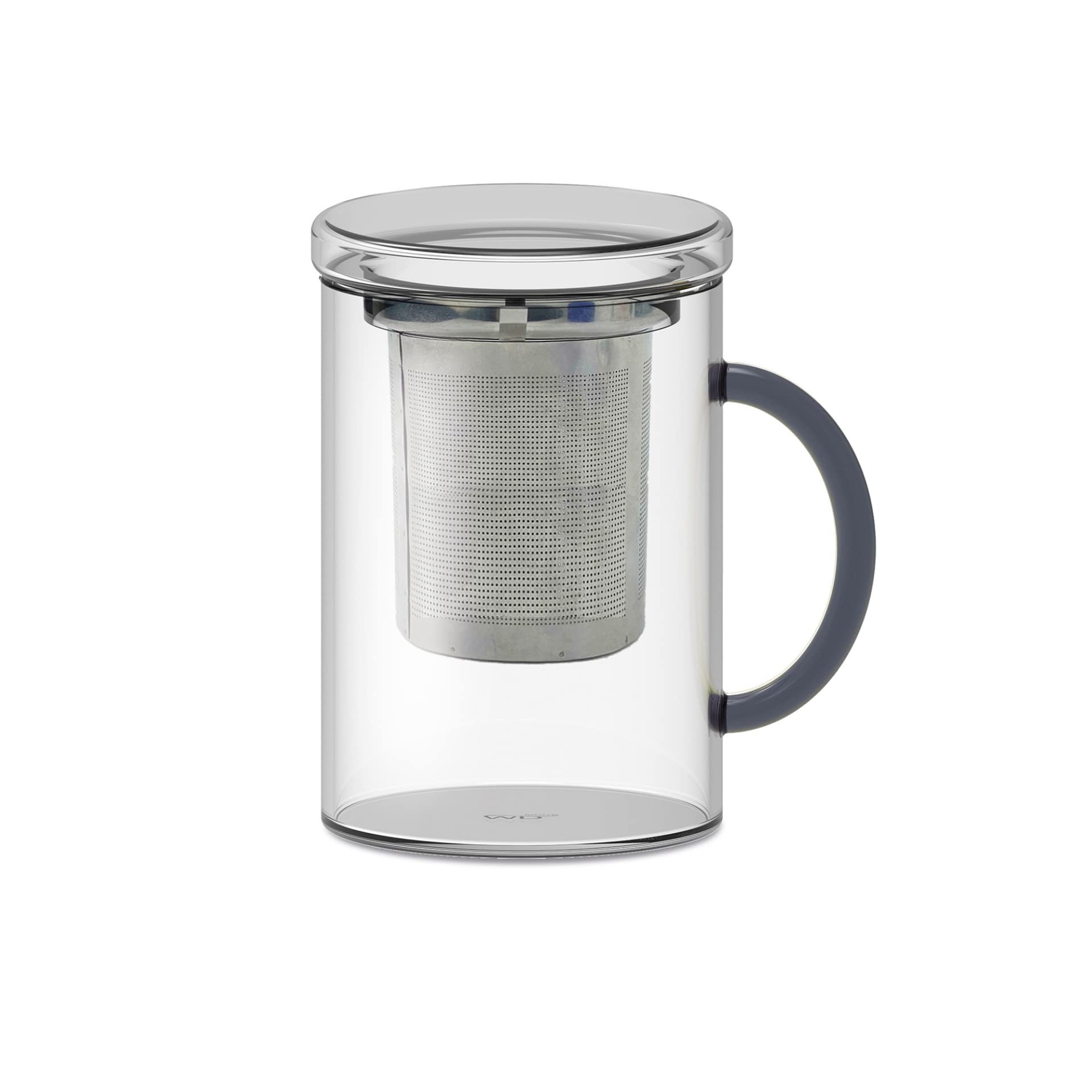 Cofanetto Tisaniere in vetro borosilicato con filtro in acciaio inox Capacità: 420 ml, manico tinto nella massa: grigio WD Lifestyle