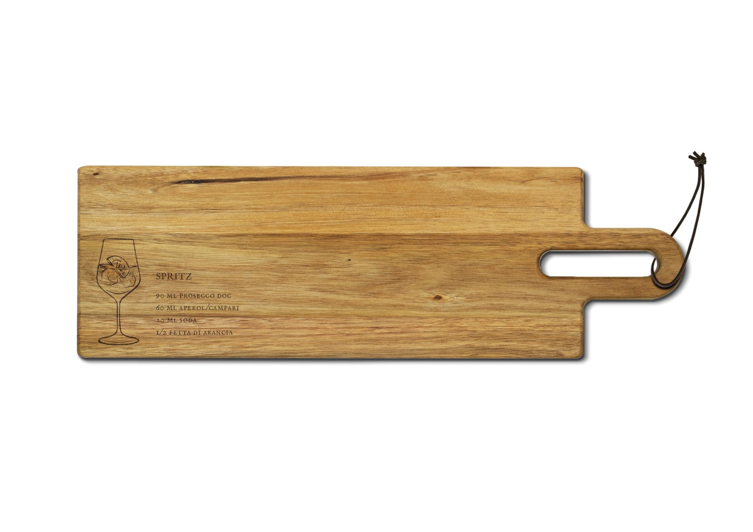 Tavola in Acacia Motivo: Spritz Dimensioni 50 x 13 cm WD Lifestyle