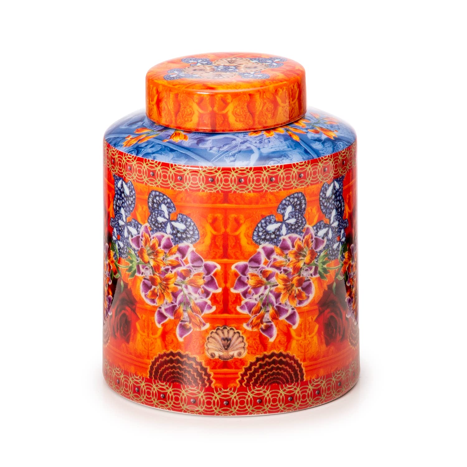 Foulard Diffusore Profumatore per Ambienti con Bastoncini 9x12cm Arancio Porcellana Palais Royal