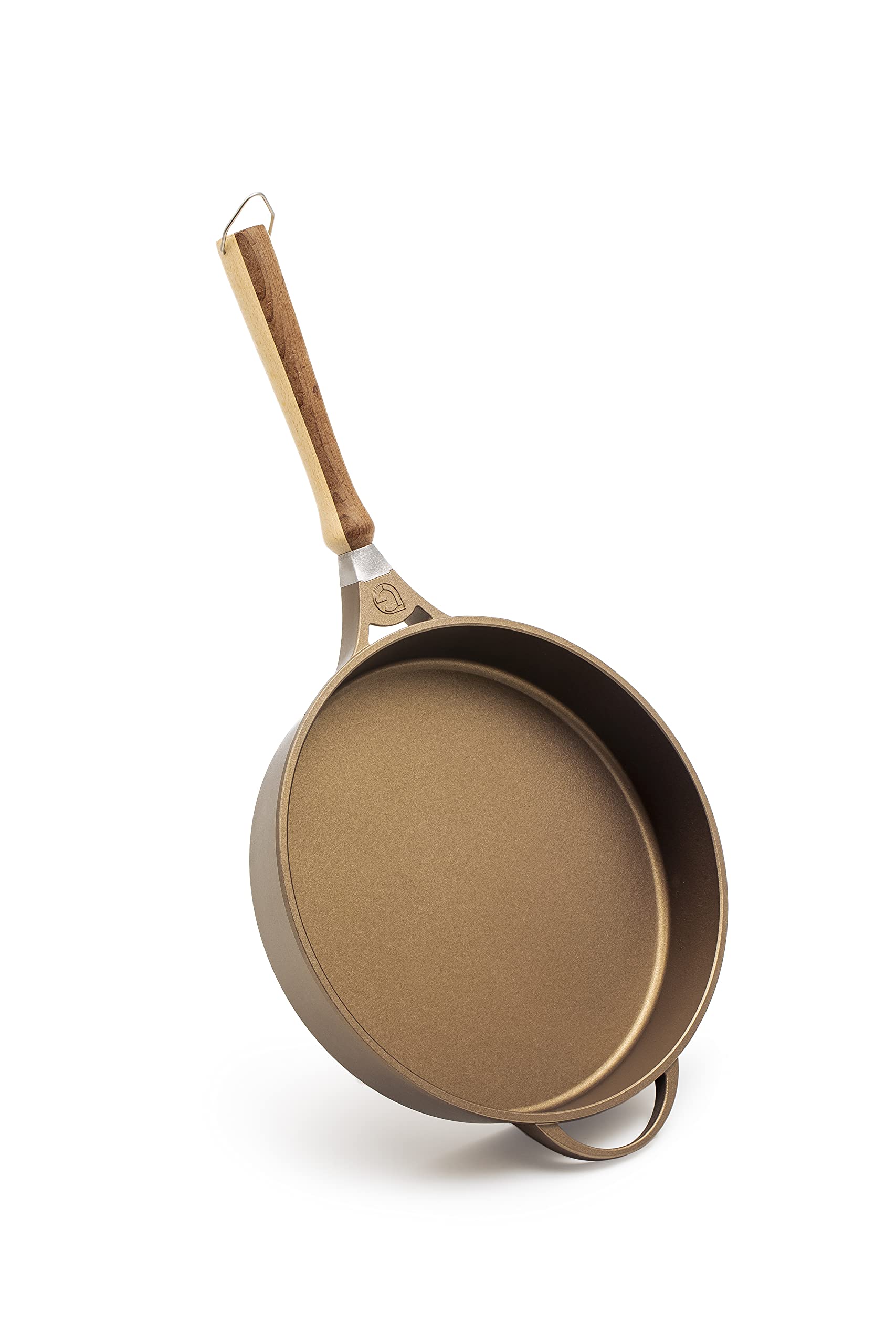 Padelle In Alluminio 32 cm Per Induzione Con Manico Removibile per Forno. Padella Antiaderente Professionale, Made In Italy. Padelle Professionali In Alluminio Pressofuso Antiaderenti Luchetti