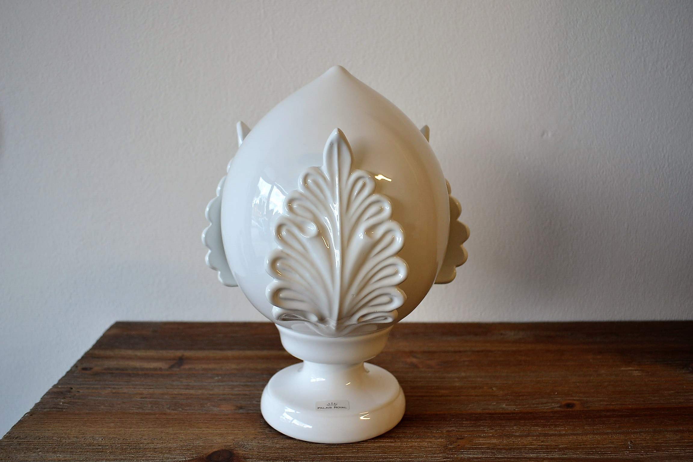 PUMO Portafortuna Bianco H20X14 CM. Art. 36371A in Porcellana Palais Royal