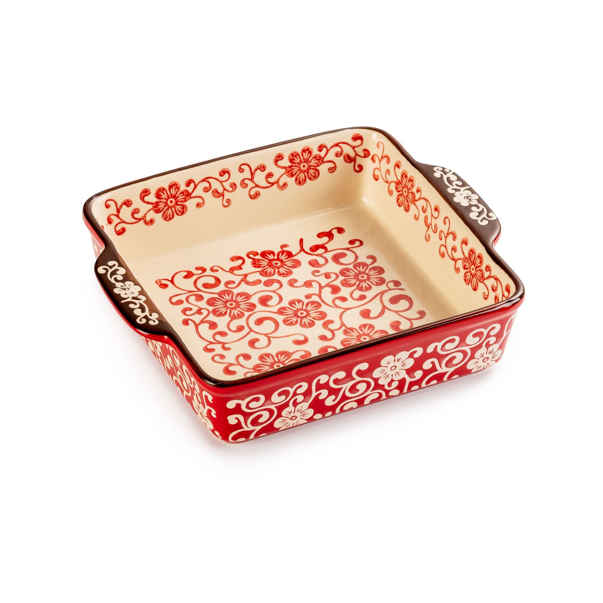 Pirofila Quadrata Natale Decorazione 28x33 cm Forno 1022179 Lamart