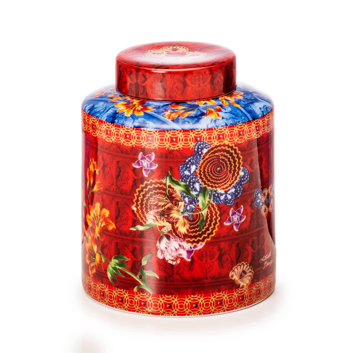 Foulard Diffusore Profumatore per Ambienti con Bastoncini 9x12cm Rosso Porcellana Palais Royal