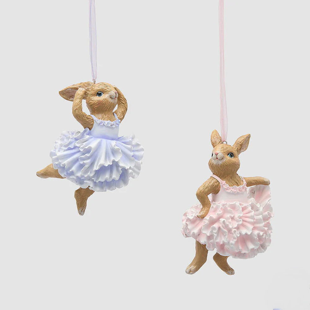 Decoro Coniglietta Da Appendere 2 Colori Assortiti H.12cm - EDG