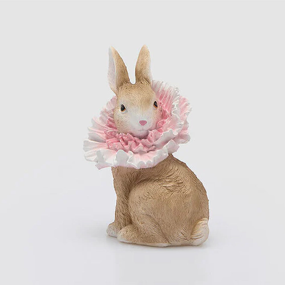 Decoro Coniglio Floreale H. 16cm - EDG