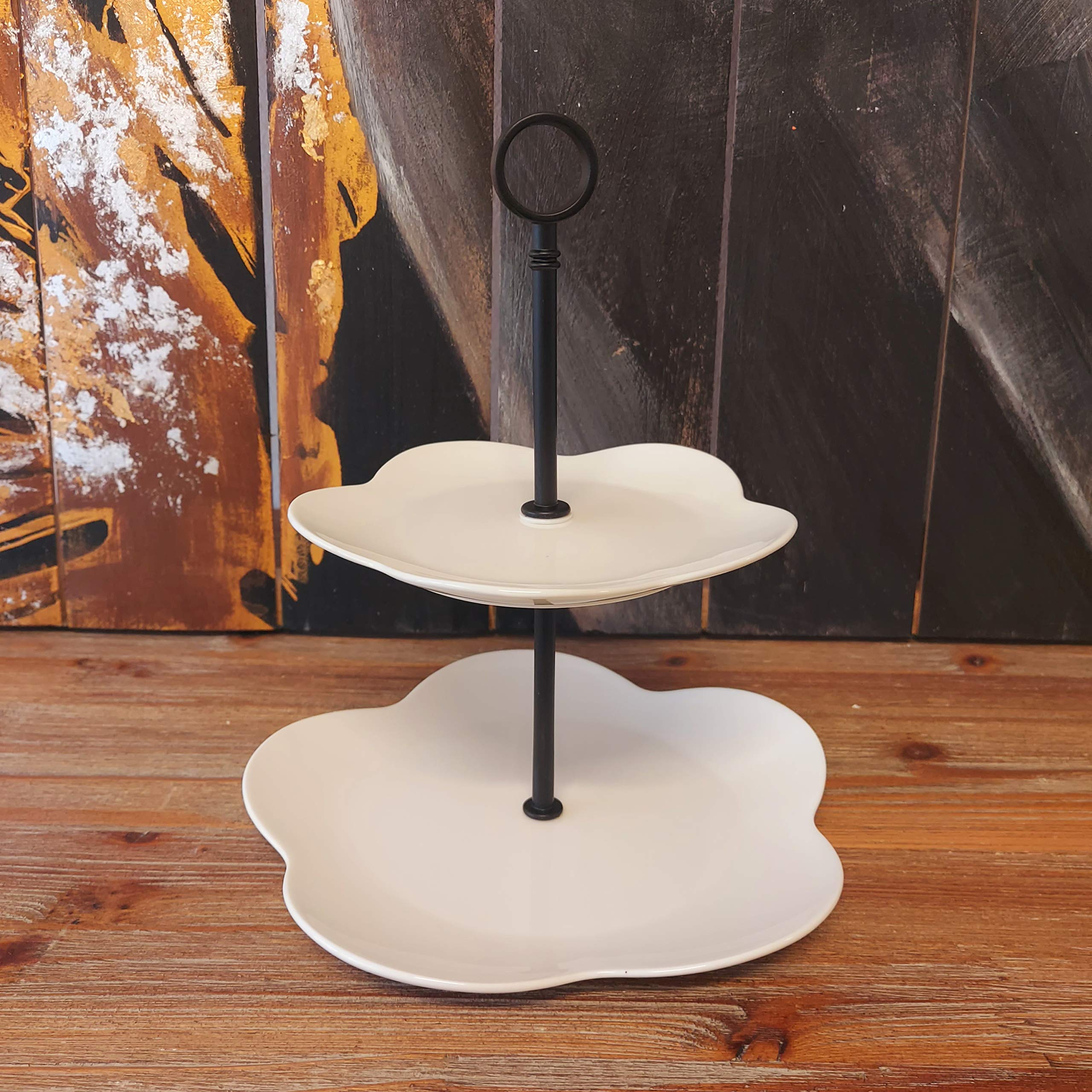 ALZATA 2 PIANI DIAM. 20 H. 23 CM. COLLEZIONE "CUSINE" D14643 Henriette