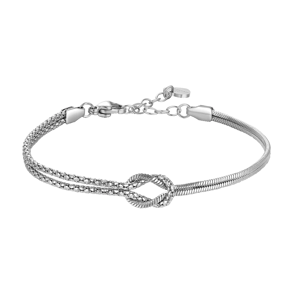 Bracciale donna in acciaio con nodo - Luca Barra