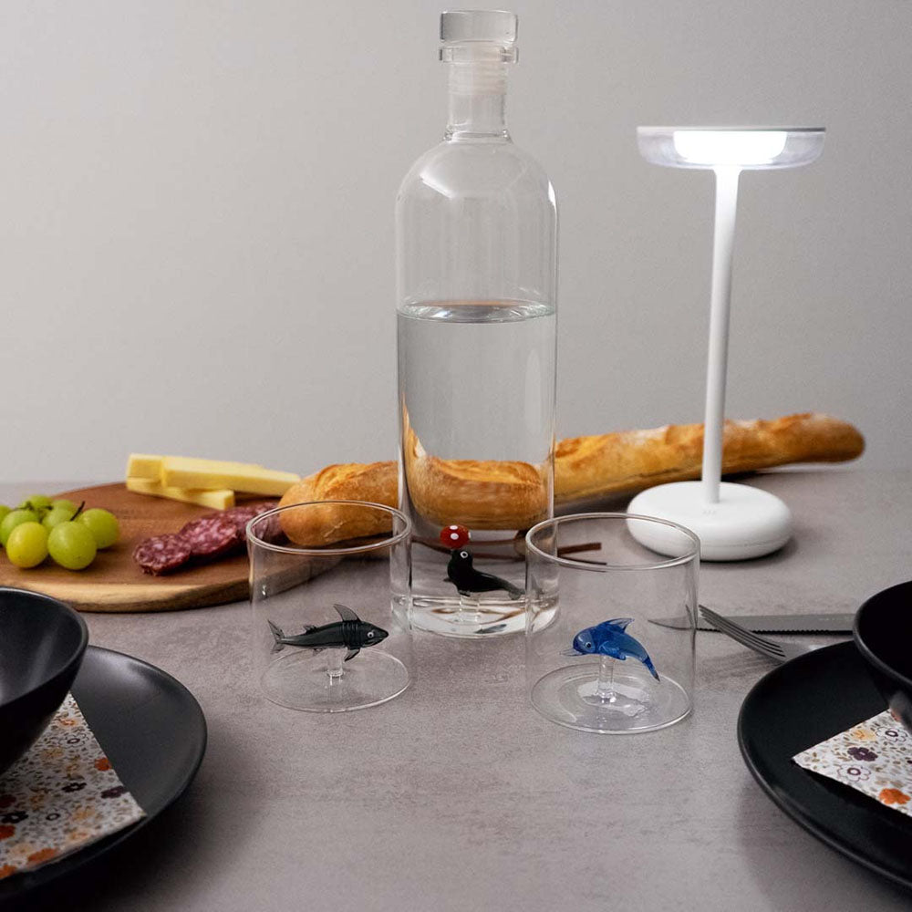 Bottiglia in vetro con soggetto colorato Foca WD Lifestyle