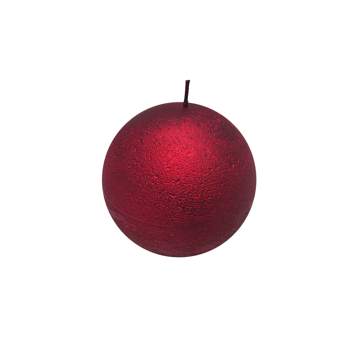 Candela Rossa Sfera 10 cm - Henriette