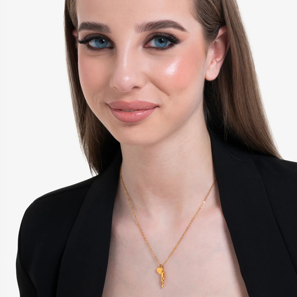 Collana donna in acciaio con nodo - Luca Barra