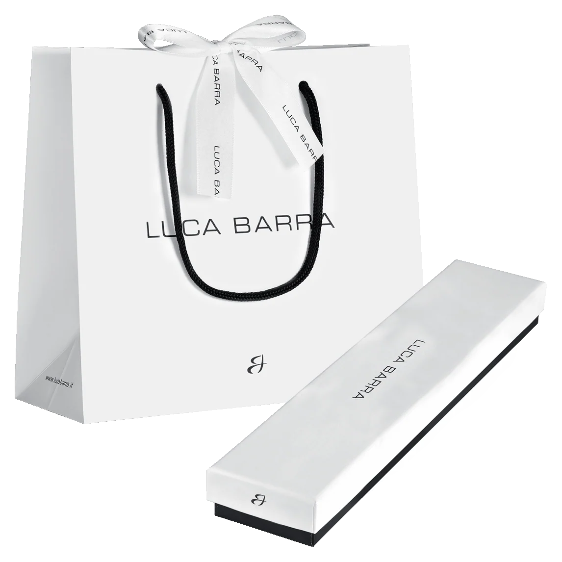 Collana tennis donna in acciaio con zirconi bianchi colore oro - Luca Barra