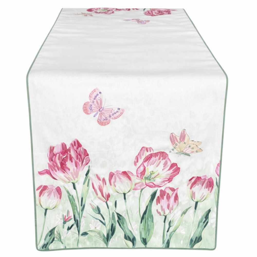 Runner con ricamo 160x45 cm - Tulipe - Clodette