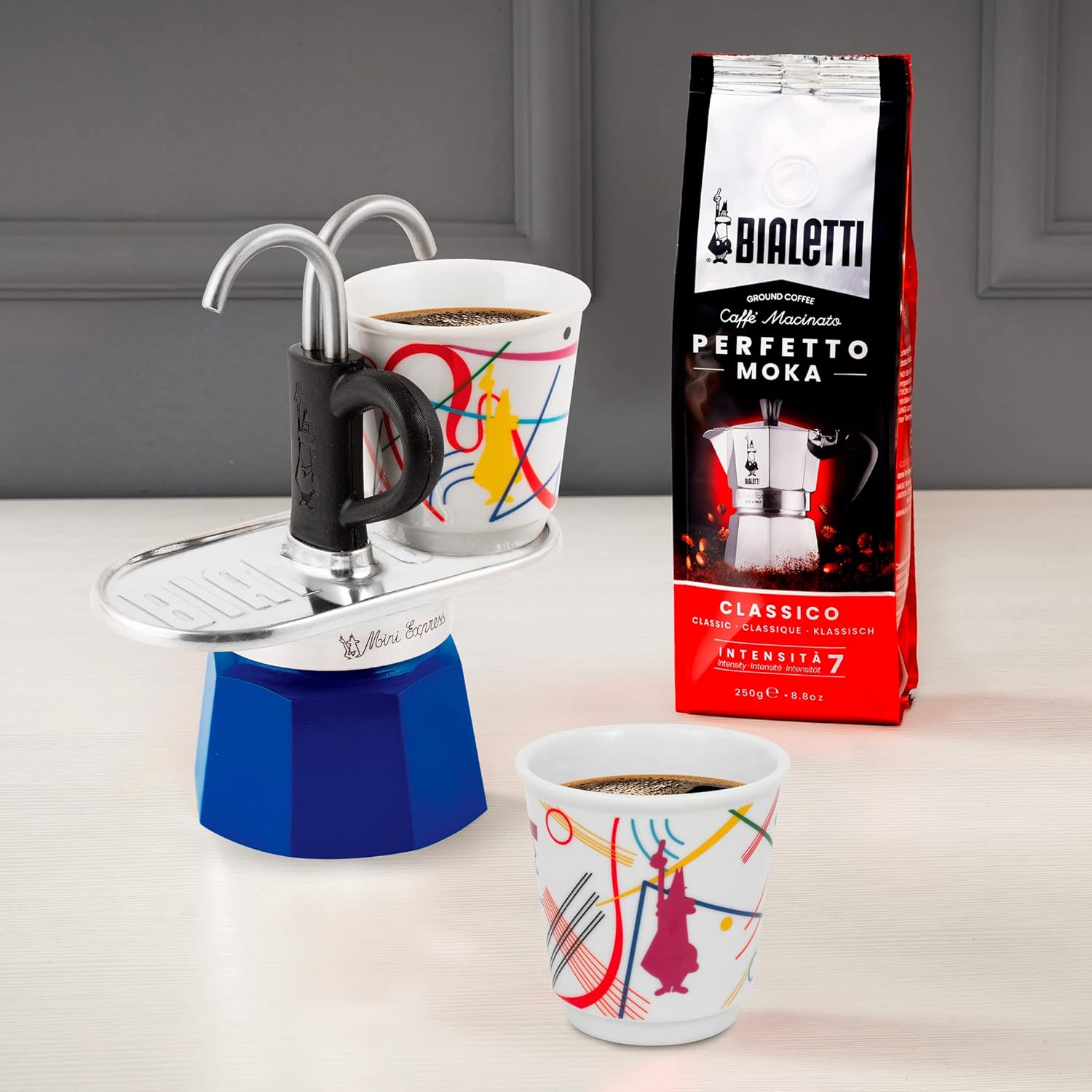 Set Mini 2 tazze Kandisky + 2 Bicchieri - Bialetti