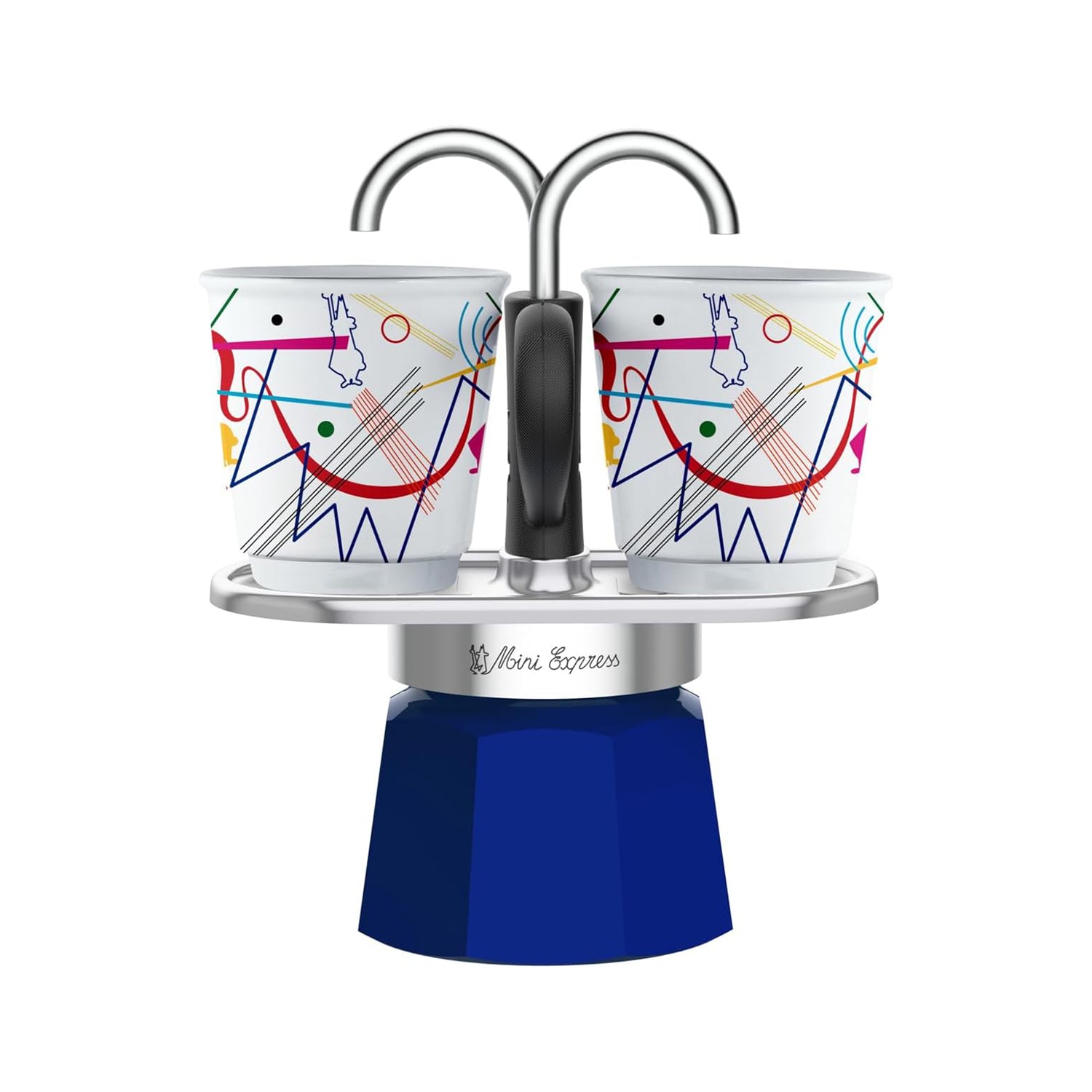 Set Mini 2 tazze Kandisky + 2 Bicchieri - Bialetti