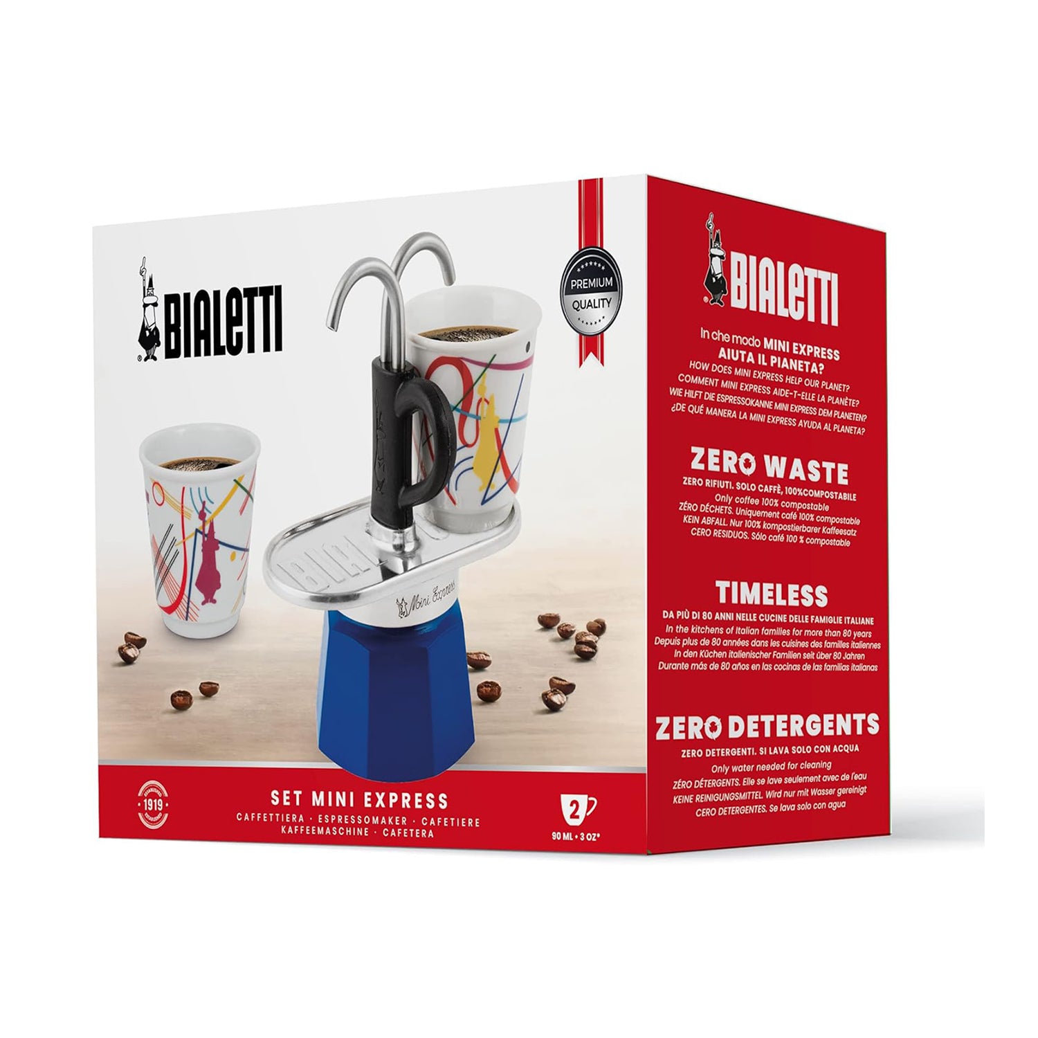Set Mini 2 tazze Kandisky + 2 Bicchieri - Bialetti