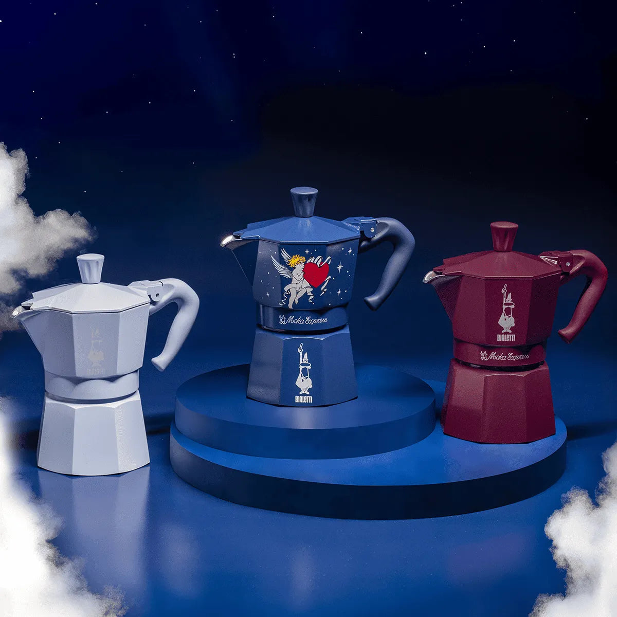 Moka Express 3 tazze blu cupido - Bialetti