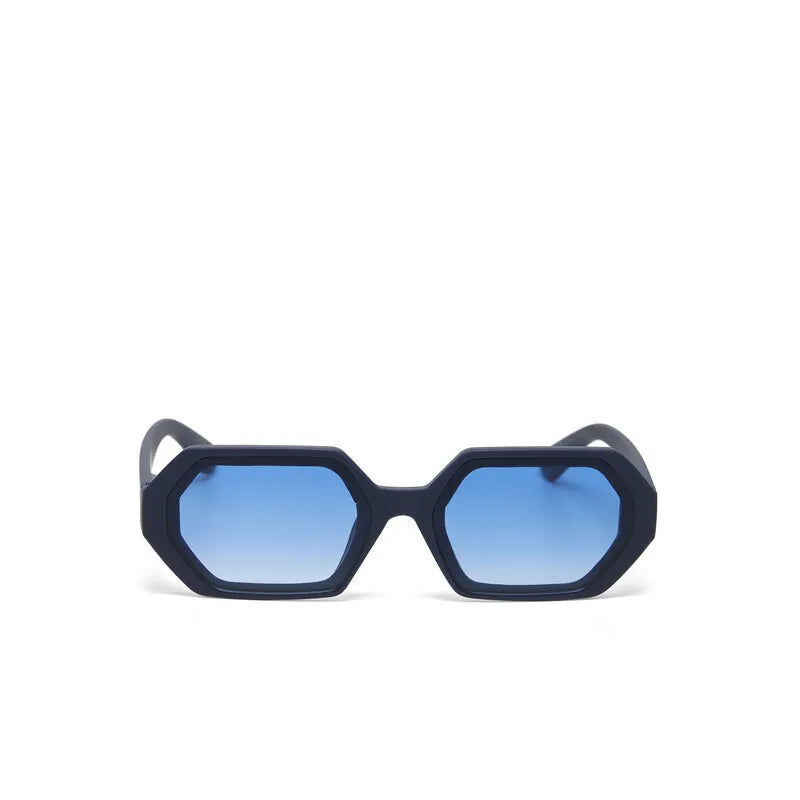 Occhiali da sole esagonali modello Andrea Midnight Blue - Più Forty