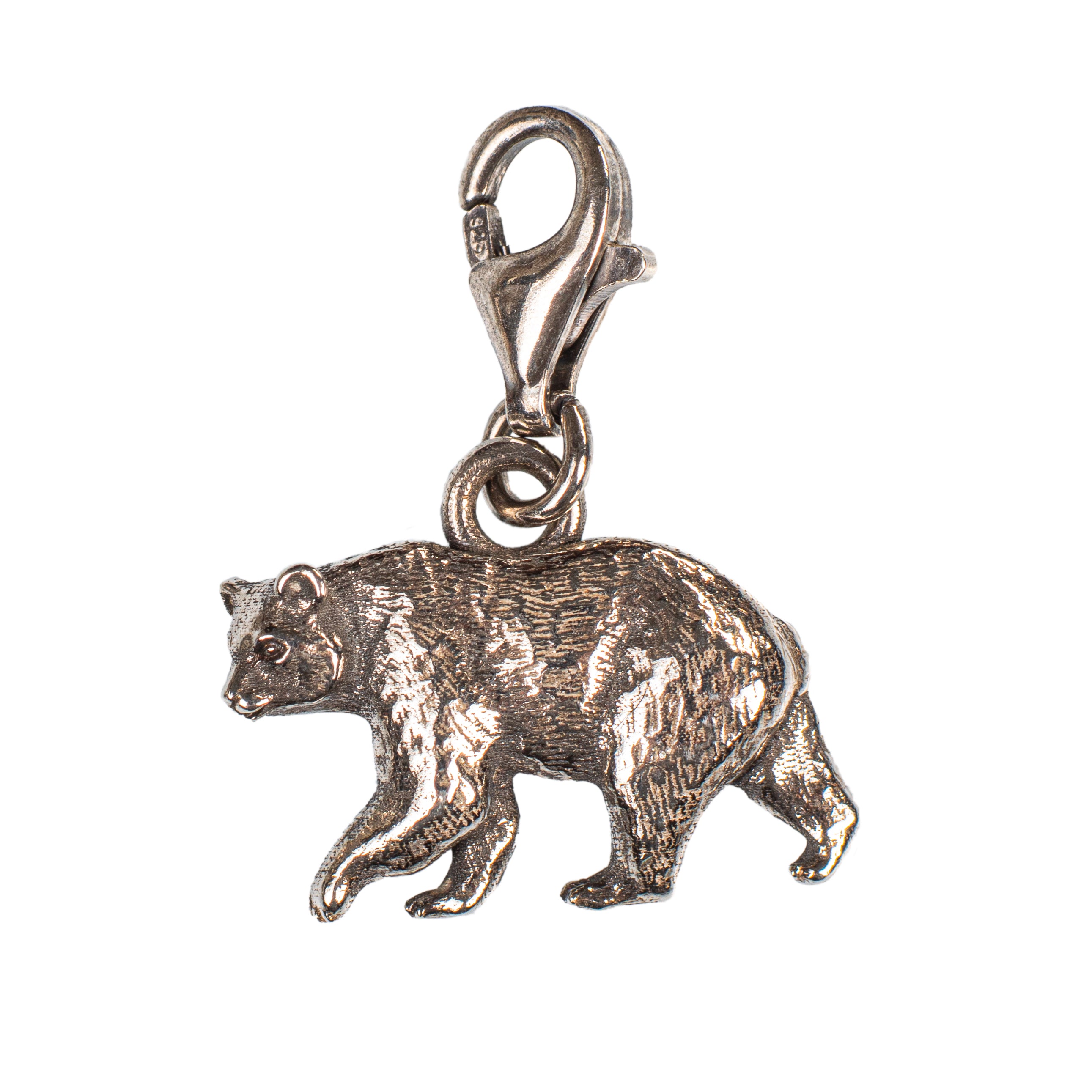 Ciondolo I Love Abruzzo in Argento Orso