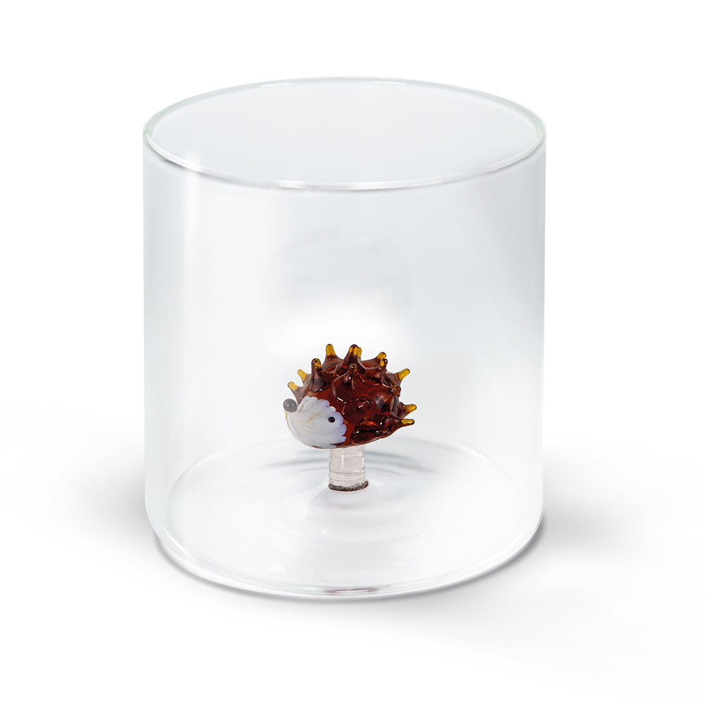 Bicchiere Figura Colorata in Vetro Borosilicato Riccio 250ml WD Lifestyle