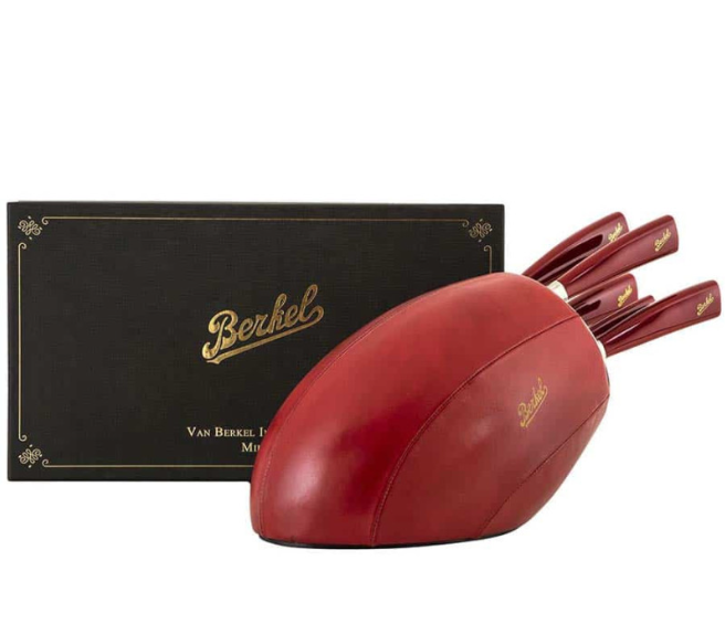 Ceppo 5 coltelli Berkel elegance rosso Berkel