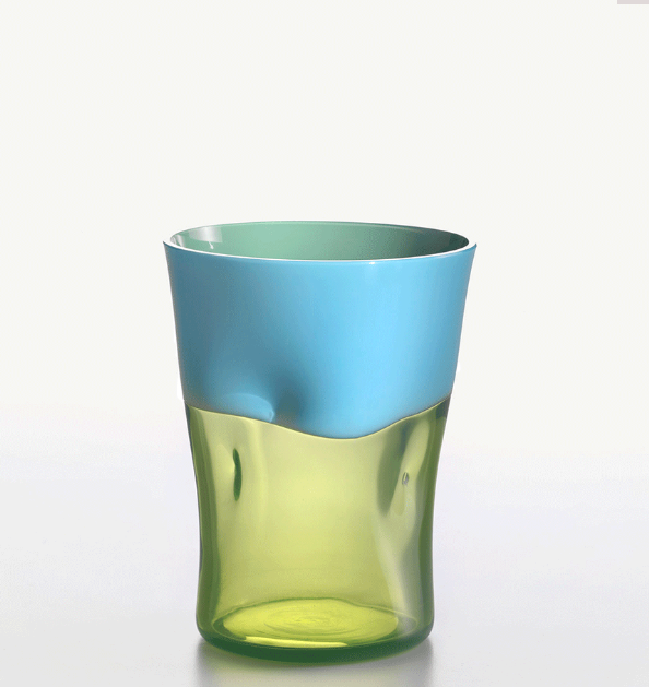 Bicchiere Acqua Dandy Celeste Verde-Acido Nason Moretti
