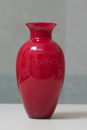 Vaso Antares rosso h41cm Nason Moretti