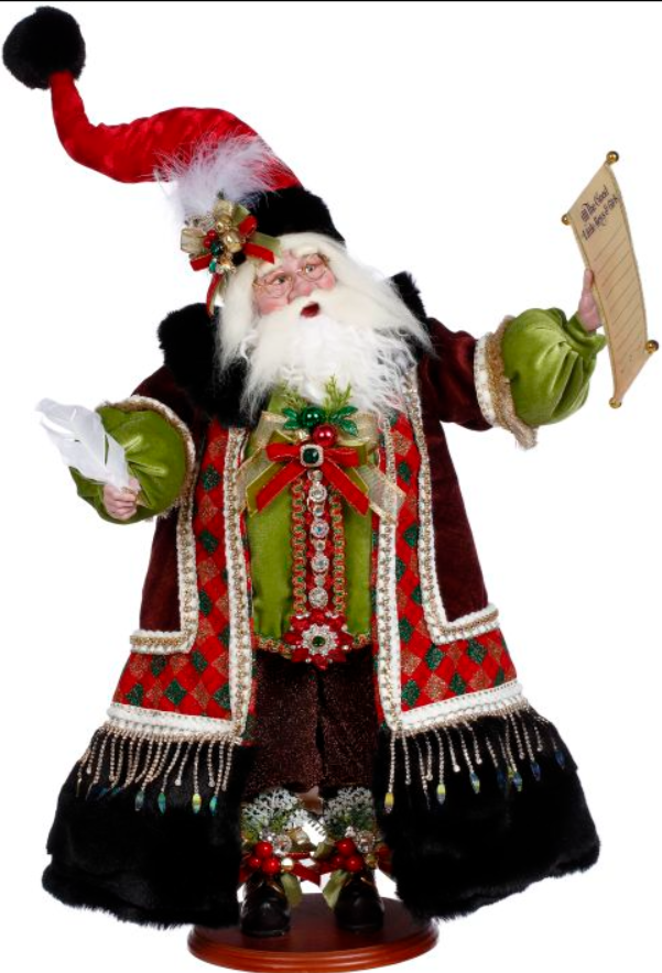 Babbo Natale con lista Mark Roberts