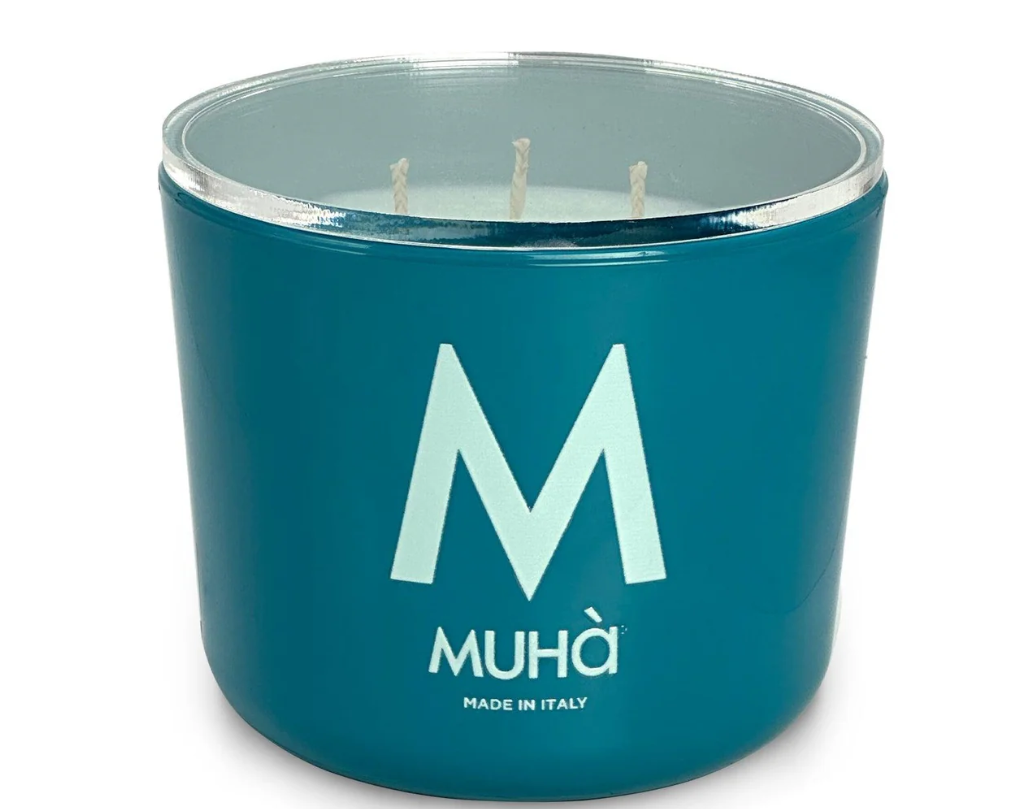 Candela profumata 500gr Menta e Sandalo Muha