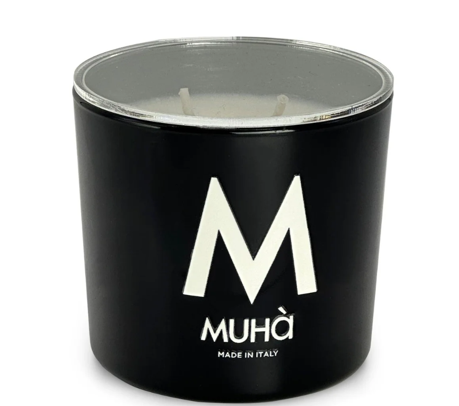Candela profumata 270gr Legni e Tè Muha