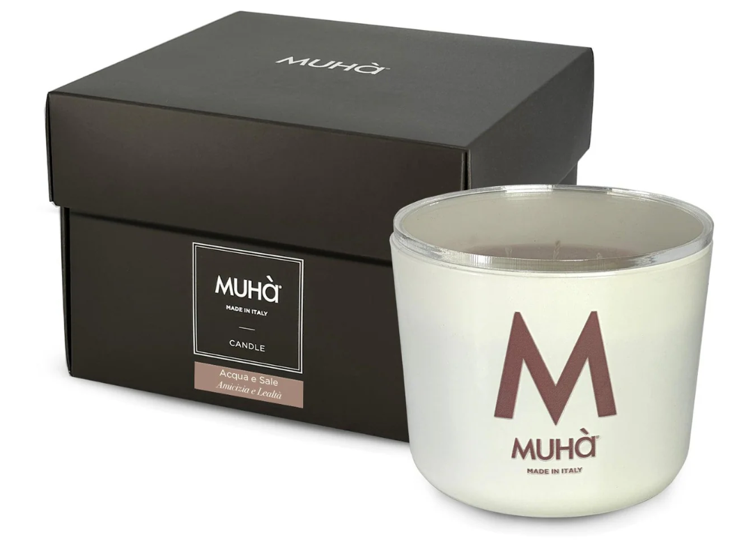 Candela profumata 500gr Acqua e Sale Muha