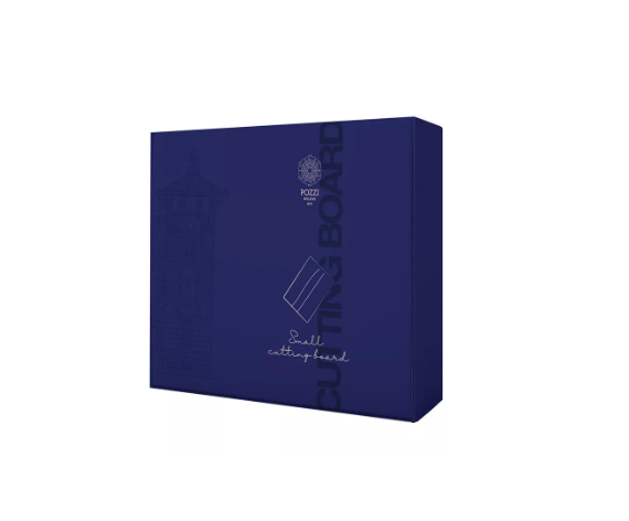 Tagliere in legno d'acacia e resina epossidica blu Pozzi Milano