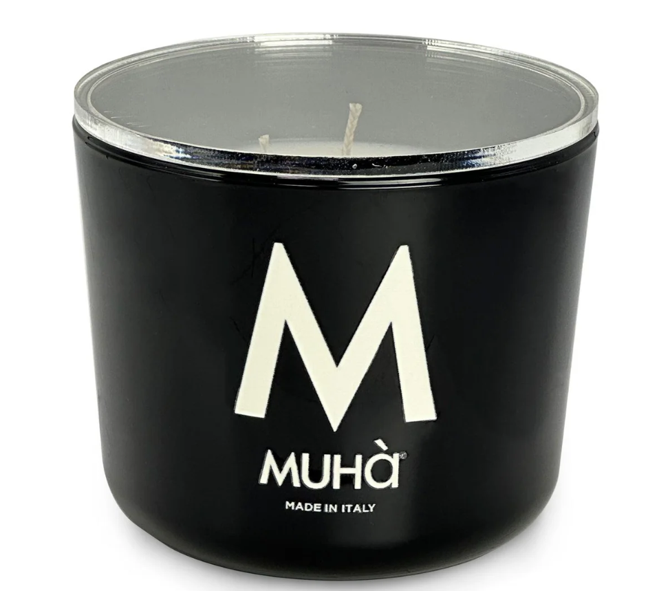 Candela profumata 500gr Legni e Tè Muha