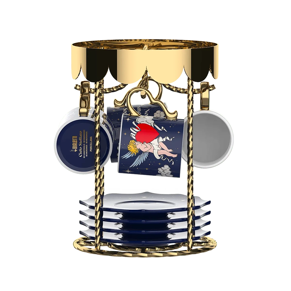 Set 4 tazzine giostra - Cielo Stellato- Bialetti