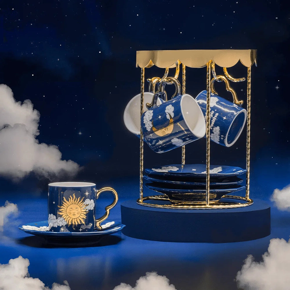 Set 4 tazzine giostra - Cielo Stellato- Bialetti