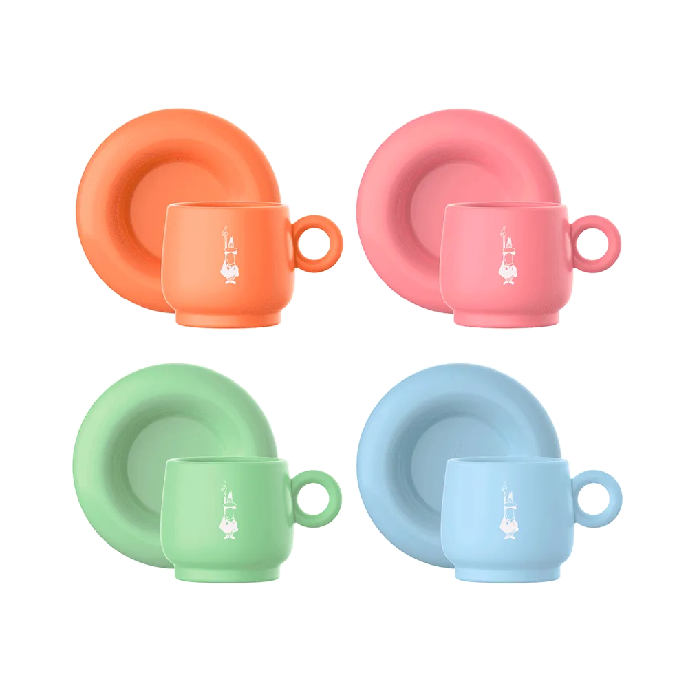 Set 4 tazzine multicolor - Collezione Mercato della frutta - Bialetti