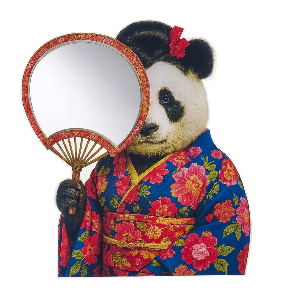 Specchio Animale Panda - DUE/MADAMA P - Collezione Zoom - Linee Recanati