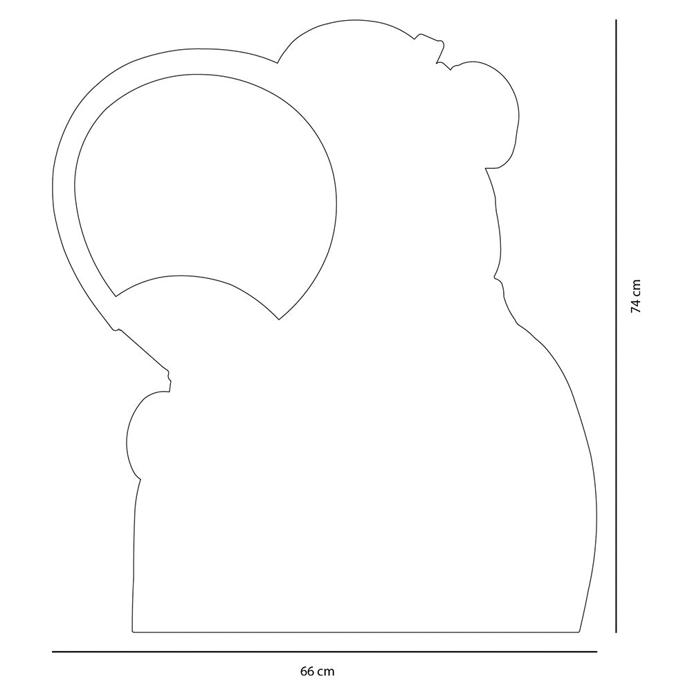 Specchio Animale Panda - DUE/MADAMA P - Collezione Zoom - Linee Recanati